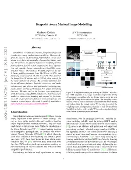 Keypoint Aware Masked Image Modelling
