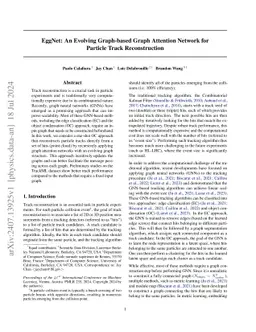 EggNet: An Evolving Graph-based Graph Attention Network for Particle
  Track Reconstruction