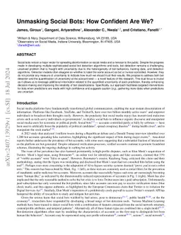 Unmasking Social Bots: How Confident Are We?