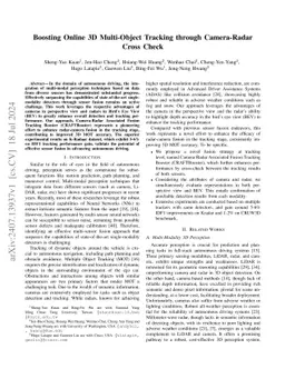 Boosting Online 3D Multi-Object Tracking through Camera-Radar Cross
  Check