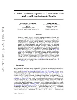 A Unified Confidence Sequence for Generalized Linear Models, with Applications to Bandits