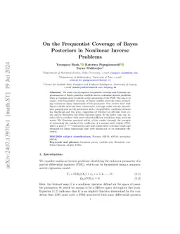 On the Frequentist Coverage of Bayes Posteriors in Nonlinear Inverse
  Problems