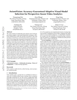 AxiomVision: Accuracy-Guaranteed Adaptive Visual Model Selection for
  Perspective-Aware Video Analytics