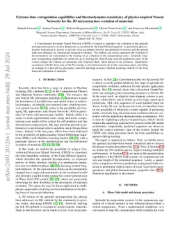 Extreme time extrapolation capabilities and thermodynamic consistency of
  physics-inspired Neural Networks for the 3D microstructure evolution of
  materials