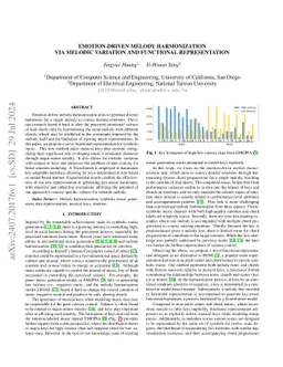 Emotion-Driven Melody Harmonization via Melodic Variation and Functional
  Representation