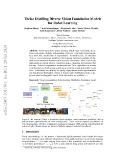 Theia: Distilling Diverse Vision Foundation Models for Robot Learning