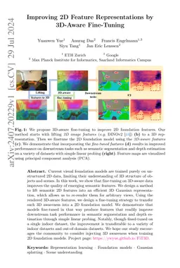 Improving 2D Feature Representations by 3D-Aware Fine-Tuning