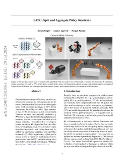 SAPG: Split and Aggregate Policy Gradients