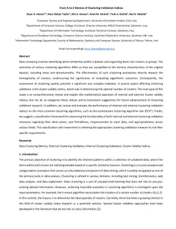 From A-to-Z Review of Clustering Validation Indices