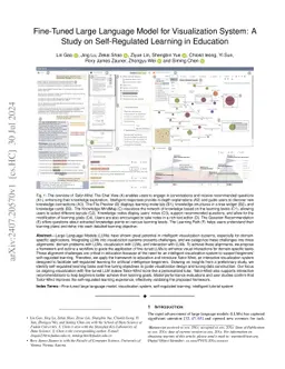 Fine-Tuned Large Language Model for Visualization System: A Study on
  Self-Regulated Learning in Education