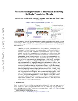 Autonomous Improvement of Instruction Following Skills via Foundation
  Models