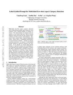 Label-Guided Prompt for Multi-label Few-shot Aspect Category Detection