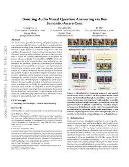 Boosting Audio Visual Question Answering via Key Semantic-Aware Cues
