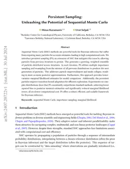 Persistent Sampling: Enhancing the Efficiency of Sequential Monte Carlo