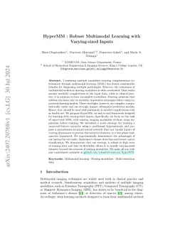 HyperMM : Robust Multimodal Learning with Varying-sized Inputs