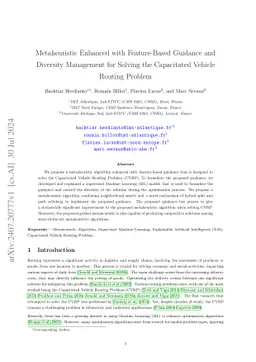 Feature-Guided Metaheuristic with Diversity Management for Solving the Capacitated Vehicle Routing Problem