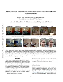 Retinex-Diffusion: On Controlling Illumination Conditions in Diffusion
  Models via Retinex Theory