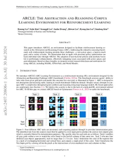 ARCLE: The Abstraction and Reasoning Corpus Learning Environment for
  Reinforcement Learning