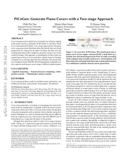 PiCoGen: Generate Piano Covers with a Two-stage Approach