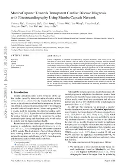 MambaCapsule: Towards Transparent Cardiac Disease Diagnosis with
  Electrocardiography Using Mamba Capsule Network