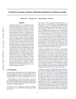 An Effective Dynamic Gradient Calibration Method for Continual Learning