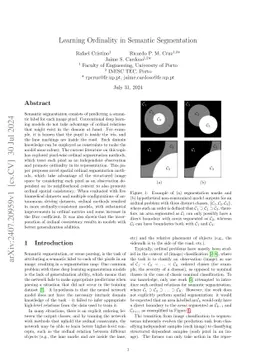 Learning Ordinality in Semantic Segmentation