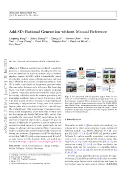 Add-SD: Rational Generation without Manual Reference