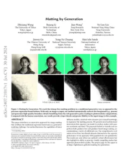 Matting by Generation