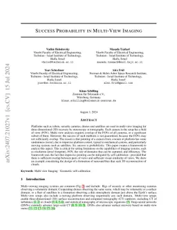 Success Probability in Multi-View Imaging