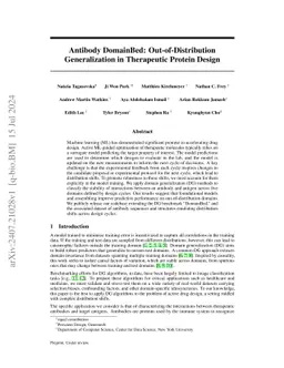 Antibody DomainBed: Out-of-Distribution Generalization in Therapeutic
  Protein Design
