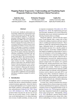 Mapping Patient Trajectories: Understanding and Visualizing Sepsis
  Prognostic Pathways from Patients Clinical Narratives