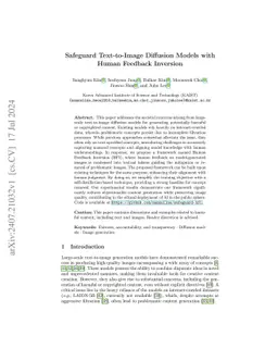 Safeguard Text-to-Image Diffusion Models with Human Feedback Inversion