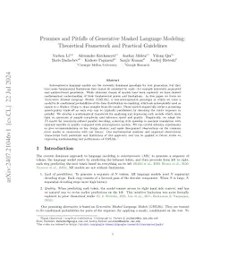 Promises and Pitfalls of Generative Masked Language Modeling:
  Theoretical Framework and Practical Guidelines