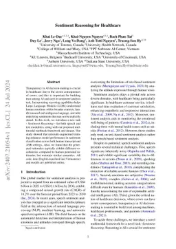 Sentiment Reasoning for Healthcare