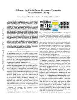 Self-supervised Multi-future Occupancy Forecasting for Autonomous Driving