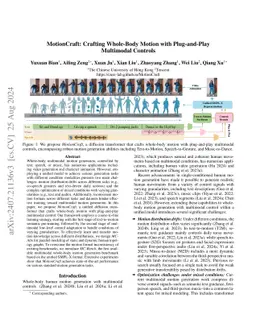 MotionCraft: Crafting Whole-Body Motion with Plug-and-Play Multimodal
  Controls