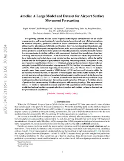 Amelia: A Large Dataset and Benchmark for Airport Surface Movement Forecasting