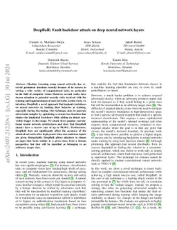 DeepBaR: Fault Backdoor Attack on Deep Neural Network Layers