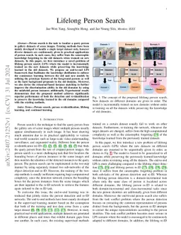 Lifelong Person Search