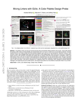 Mixing Linters with GUIs: A Color Palette Design Probe