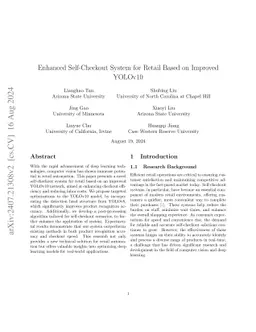 Enhanced Self-Checkout System for Retail Based on Improved YOLOv10