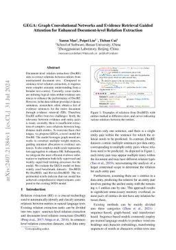 GEGA: Graph Convolutional Networks and Evidence Retrieval Guided
  Attention for Enhanced Document-level Relation Extraction