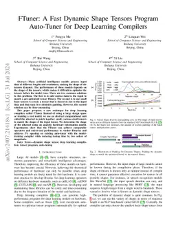 FTuner: A Fast Dynamic Shape Tensors Program Auto-Tuner for Deep
  Learning Compilers