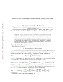 Varextropy of doubly truncated random variable