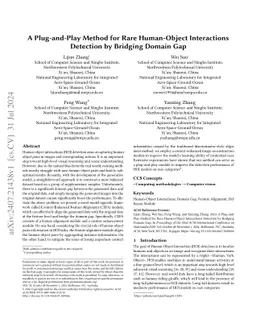A Plug-and-Play Method for Rare Human-Object Interactions Detection by
  Bridging Domain Gap