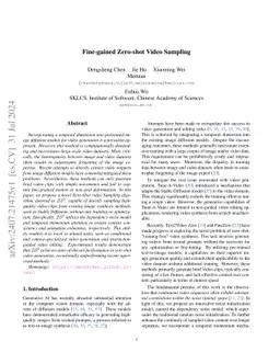 Fine-gained Zero-shot Video Sampling