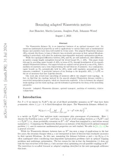 Bounding adapted Wasserstein metrics