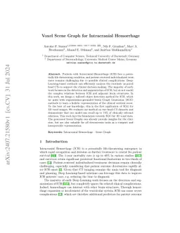 Voxel Scene Graph for Intracranial Hemorrhage