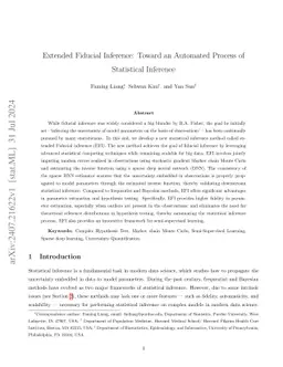 Extended Fiducial Inference: Toward an Automated Process of Statistical
  Inference