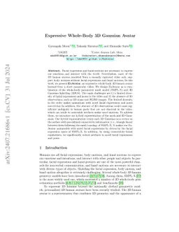 Expressive Whole-Body 3D Gaussian Avatar